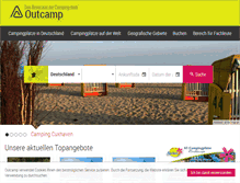 Tablet Screenshot of campingplatz-outcamp.de